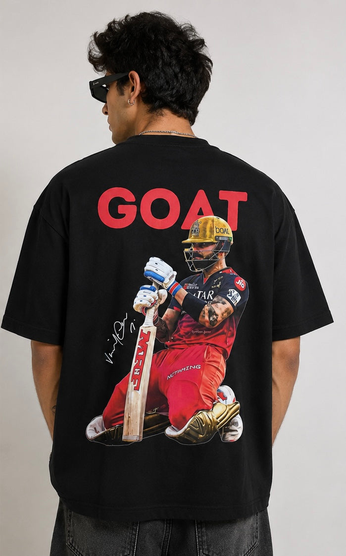 King Kohli GOAT Premium Black
Oversized T-Shirt