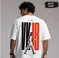 Virat Kohli 18 GOAT Premium Oversized White T-Shirt | Back Print Edition ⭐