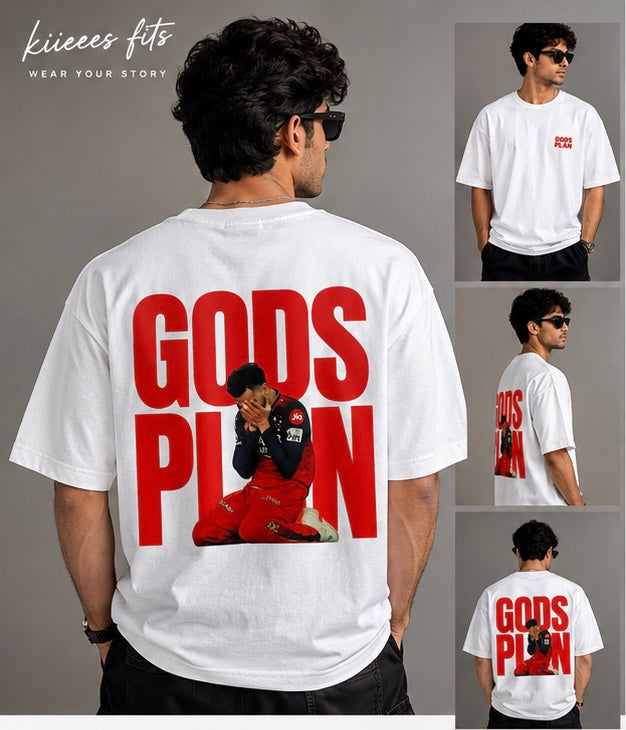 Vk gods plan white oversized Tshirt