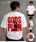 Vk gods plan white oversized Tshirt