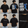 Chase The Dream – Virat 18 Oversized Black T-Shirt
