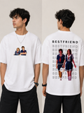 Best Friend White Oversized Premium T-Shirt