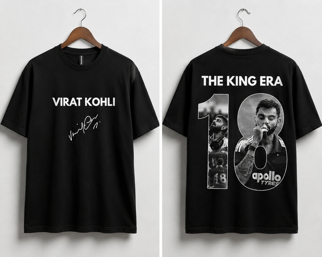 The King Era 18 Premium Oversized Tee for Cricket Fans